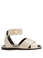 Stella Mccartney Cross-strap Python-effect Sandals