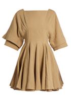 J.w.anderson Square-neck Linen Dress