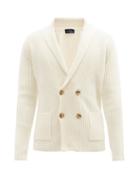 Thom Sweeney - Patch-pocket Superfine-merino Blend Cardigan - Mens - Cream