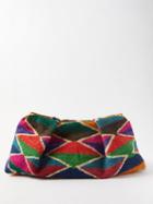 Sensi Studio - Pleated Striped-sisal Pouch - Womens - Multi