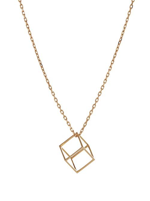 Noor Fares Cube Yellow-gold Necklace