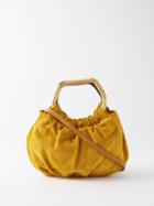 Staud - Camille Suede Top-handle Bag - Womens - Light Tan