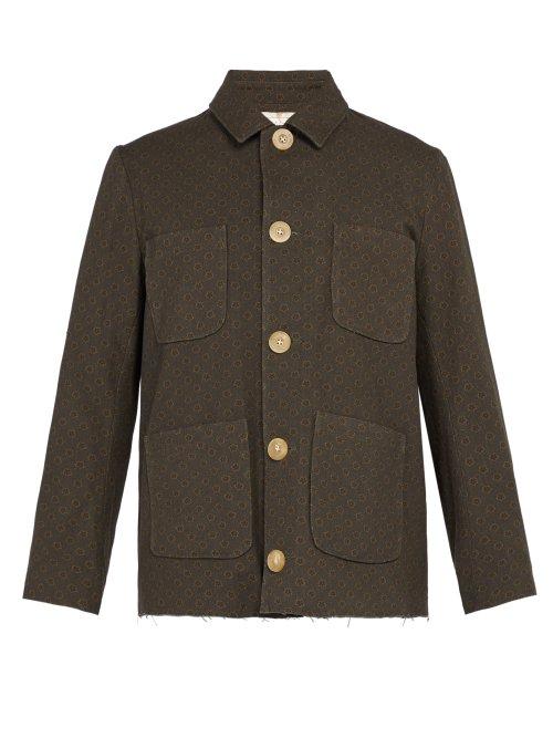 Matchesfashion.com By Walid - Mathias Printed Cotton Jacket - Mens - Grey