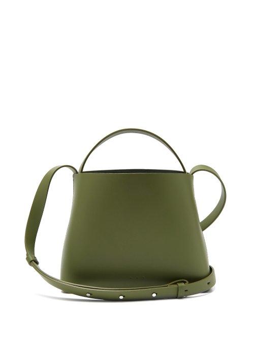 Matchesfashion.com Aesther Ekme - Sac Mini Leather Cross Body Bag - Womens - Khaki