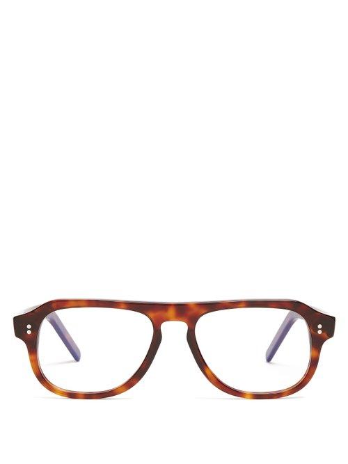 Matchesfashion.com Cutler And Gross - Aviator Frame Glasses - Mens - Brown