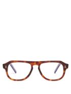 Matchesfashion.com Cutler And Gross - Aviator Frame Glasses - Mens - Brown