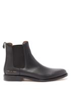 Matchesfashion.com Common Projects - Leather Chelsea Boots - Mens - Black