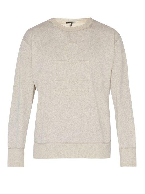 Matchesfashion.com Isabel Marant - Miko Cotton Blend Sweatshirt - Mens - White