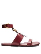 Chloé Kingsley Leather Flat Sandals