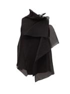 Matchesfashion.com Roland Mouret - Pasha Chevron-embossed Silk-blend Organza Blouse - Womens - Black