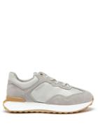 Givenchy - Giv Runner Leather, Suede And Nylon Trainers - Mens - Grey