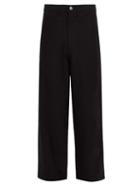 Matchesfashion.com Junya Watanabe - High Rise Cotton And Wool Blend Jeans - Mens - Black