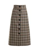 Kwaidan Editions Ruscha Checked Wool Skirt