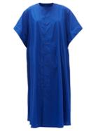 Matchesfashion.com Toogood - The Writer Cotton-poplin Shirt Dress - Womens - Blue