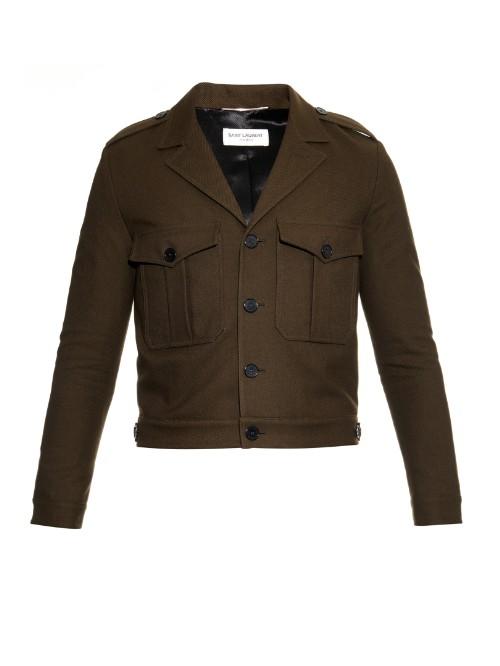 Saint Laurent Military Patch-pocket Jacket