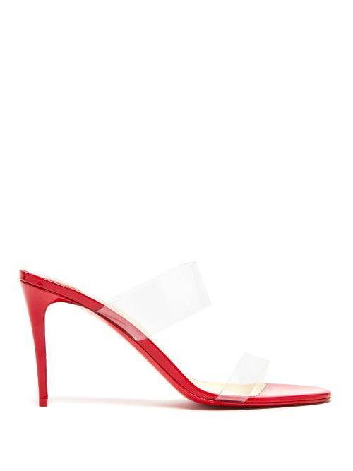 Matchesfashion.com Christian Louboutin - Just Nothing 85 Mules - Womens - Red