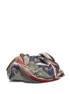 Matchesfashion.com Acne Studios - Patchwork Printed Twill And Silk Shoulder Bag - Womens - Blue Multi