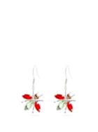 Matchesfashion.com Art School - Crystal-embellished Fly-drop Earrings - Womens - Green Red