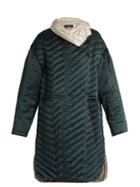 Isabel Marant Howell Bi-colour Padded Silk Coat
