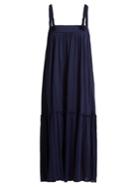 See By Chloé Square-neck Braid-trimmed Jersey Dress