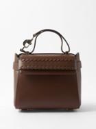 Chlo - Nacha Small Whipstitched Leather Handbag - Womens - Brown