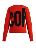 Matchesfashion.com Colville - Logo Wool Sweater - Womens - Orange Multi