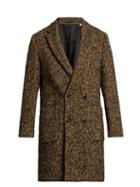 Tomorrowland Double-breasted Wool-blend Fleck Coat