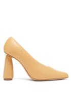 Matchesfashion.com Jacquemus - Padded Leather Pumps - Womens - Nude