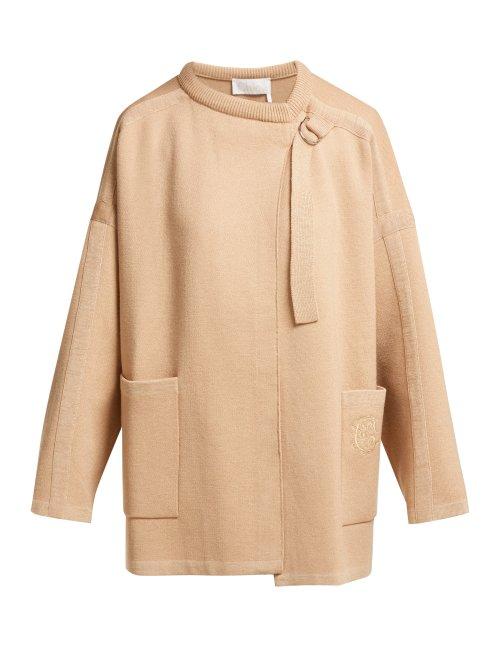 Matchesfashion.com Chlo - Single Breasted Wool Blend Jacket - Womens - Camel