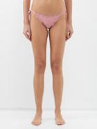 Marysia - Mott Scalloped Bikini Briefs - Womens - Mid Pink
