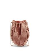 Matchesfashion.com Rosantica - Istanbul Crystal-embellished Velvet Shoulder Bag - Womens - Pink Multi