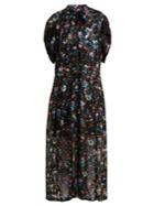 Preen By Thornton Bregazzi Gina Floral-print Silk-blend Dress
