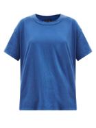 Les Tien - Inside-out Cotton-jersey T-shirt - Womens - Blue