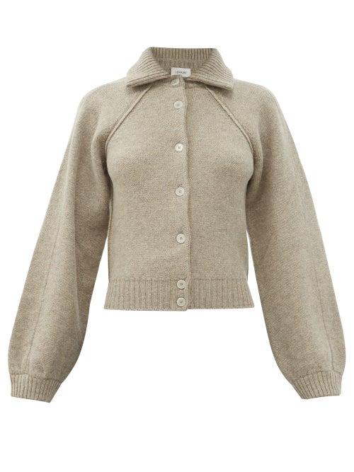 Matchesfashion.com Lemaire - Collared Wool Cardigan - Womens - Grey