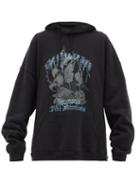 Matchesfashion.com Vetements - Pirate Bay Print Hooded Sweatshirt - Womens - Black