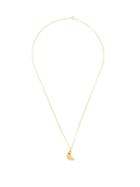 Matchesfashion.com Alighieri - The Faint Moonlight Emerald & Gold Necklace - Womens - Gold