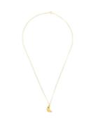 Matchesfashion.com Alighieri - The Faint Moonlight Emerald & Gold Necklace - Womens - Gold