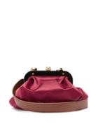Matchesfashion.com See By Chlo - Tilly Shoulder-strap Satin Pouch - Womens - Burgundy