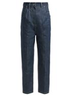 Matchesfashion.com Hillier Bartley - High Rise Tapered Jeans - Womens - Navy