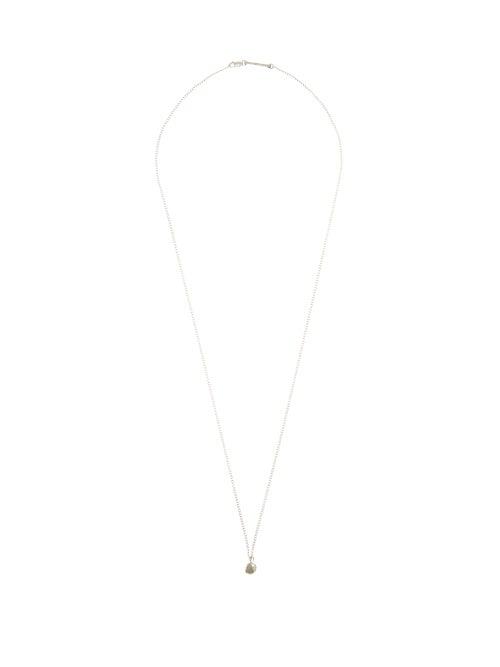 Matchesfashion.com Pearls Before Swine - Raw-diamond Sterling-silver Pendant Necklace - Mens - Silver