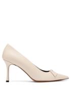 Matchesfashion.com The Row - Champagne Point Toe Leather Pumps - Womens - White