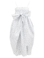 Cecilie Bahnsen - Jilly Sash-waist Floral Fil Coup Dress - Womens - White Multi
