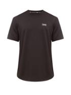 Matchesfashion.com Blackbarrett By Neil Barrett - Logo Print Technical Mesh Jersey T Shirt - Mens - Black