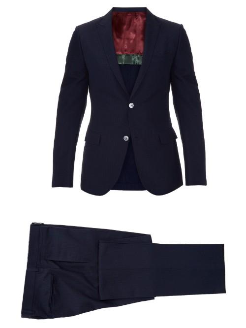 Gucci Monaco Seersucker-silk Suit