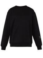 Matchesfashion.com 7 Moncler Fragment - Crew Neck Cotton Sweatshirt - Mens - Black