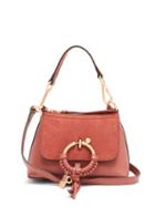 Matchesfashion.com See By Chlo - Joan Mini Leather And Suede Cross-body Bag - Womens - Brown