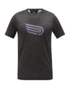 Mens Activewear Pressio - Arahi Logo-print Technical-mesh Jersey T-shirt - Mens - Black