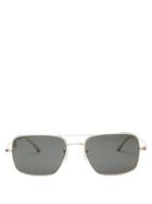 Matchesfashion.com The Row - X Oliver Peoples Victory La Square Sunglasses - Womens - Dark Blue