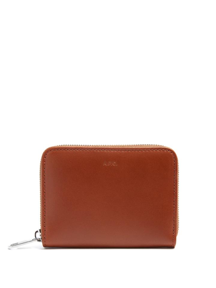 A.p.c. Dallas Zip-around Leather Wallet