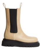 Matchesfashion.com Bottega Veneta - Bv Tire Leather Boots - Womens - Light Beige